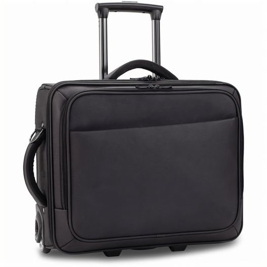 ein schwarzer koffer mit rädern auf weißem hintergrund Notebook Tasche mit Rollen (Bild 1)