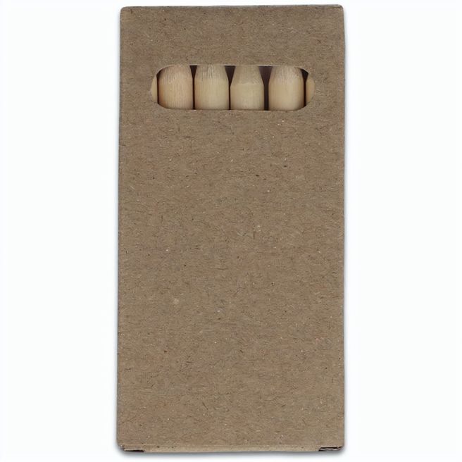 6 Buntstifte in Kraftbox