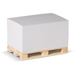 Zettelblock Pad 12x8x6cm FSC auf Holzpalette