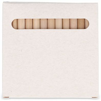 12 Buntstifte in einer Schachtel aus recyceltem Milchkarton