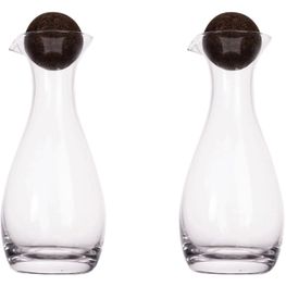 Sagaform Nature Öl-/Essigkaraffen mit Korkstopfen 2-tlg. 300ml