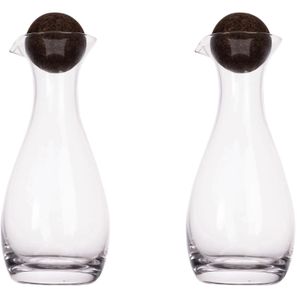 Sagaform Nature Öl-/Essigkaraffen mit Korkstopfen 2-tlg. 300ml