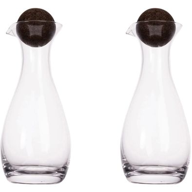 Sagaform Nature Öl-/Essigkaraffen mit Korkstopfen 2-tlg. 300ml