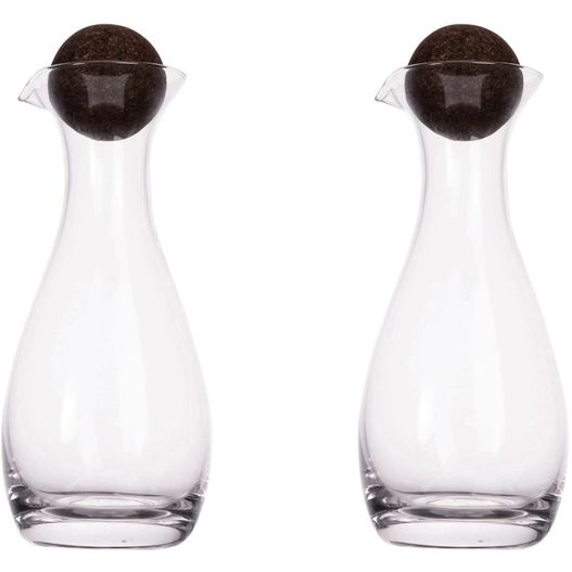 Sagaform Nature Öl-/Essigkaraffen mit Korkstopfen 2-tlg. 300ml (Bild 1)