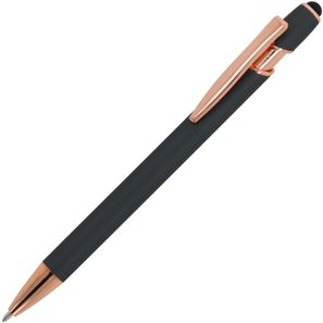 Kugelschreiber Paris Deluxe Metall gummiert