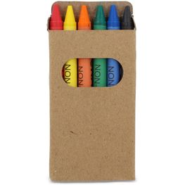 6 Stück Buntstifte in Bastelbox
