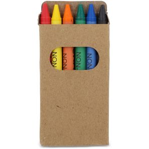 6 Stück Buntstifte in Bastelbox