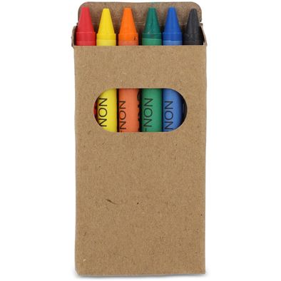 6 Stück Buntstifte in Bastelbox