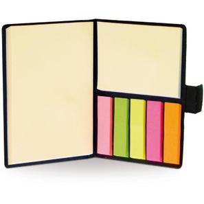 Notizbuch mit Haftnotizen
