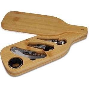 Weinset in Bambuskiste