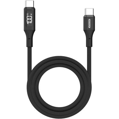 Produktabbildung Sitecom CA-1005 USB-C to USB-C Power cable with LED display Sitecom CA-1005 USB-C to USB-C Power cable with LED display
