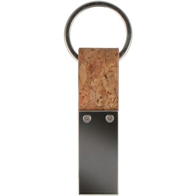 Produktabbildung Schlüsselanhänger Kork & Metall rechteckig Schlüsselanhänger Kork & Metall rechteckig