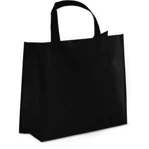 R-PET Tragetasche aus laminiertem Non Woven 40 x 16 x 35cm 105g/m²