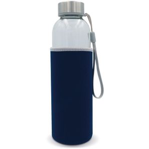 Trinkflasche aus Glas mit Neoprenhülle 500ml