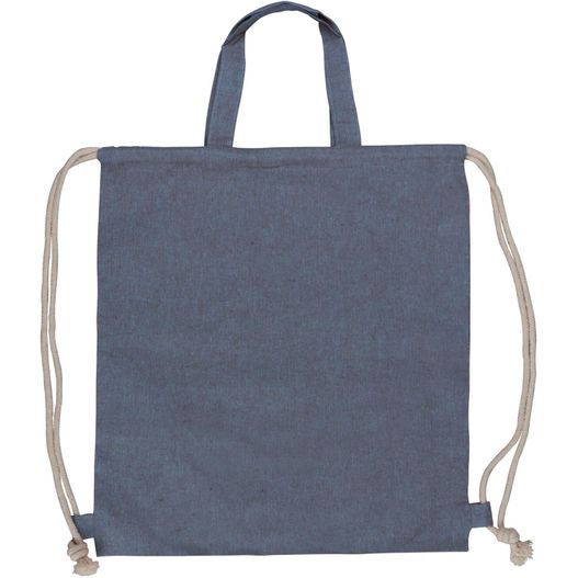 Tasche/Beutel mit Kordelzug aus recycelter Baumwolle 38x42cm (Bild 1)
