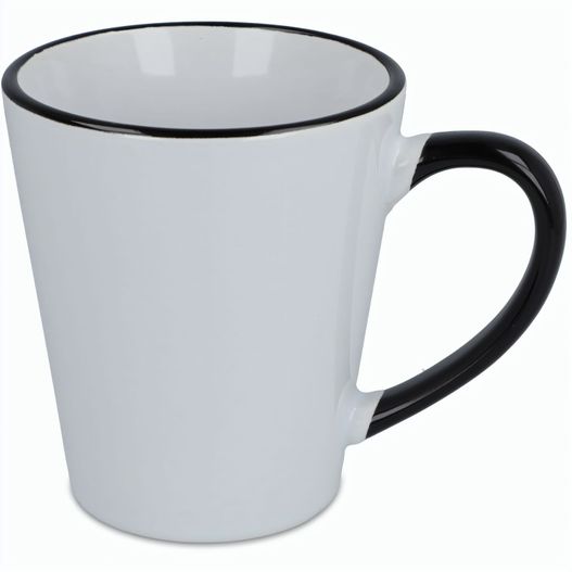 Melbourne Sublimationsbecher farbiger Rand & Henkel 300ml (Bild 1)