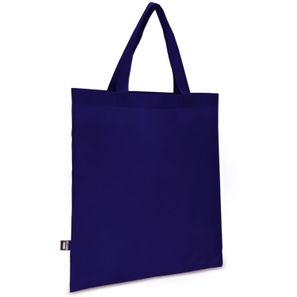 R-PET Tragetasche aus Non Woven mit kurzen Griffen 38 x 42cm 75g/m²
