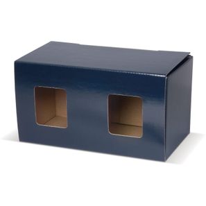 Verpackung für zwei Becher mit Fenster