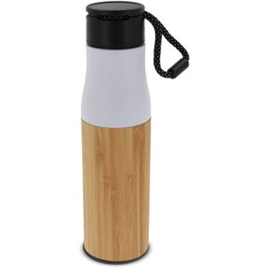 Isolierflasche Bambus mit Trageschlaufe 500ml