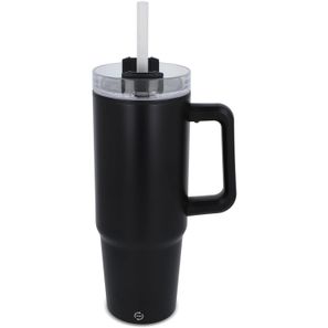 Miami Becher mit Henkel und Strohhalm 800ml