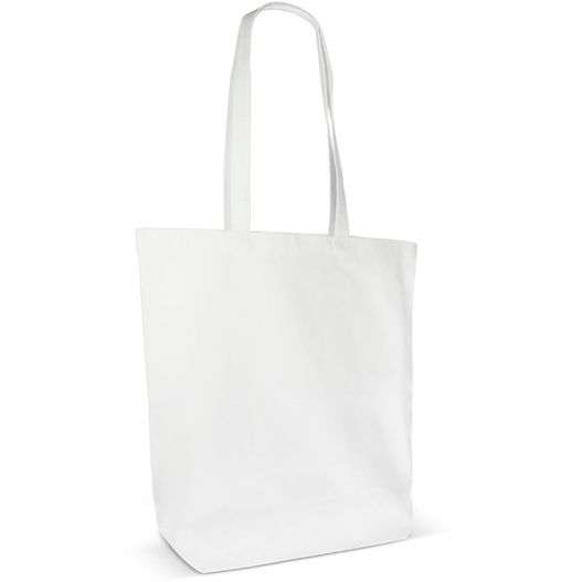 Einkaufstasche Bio-Baumwolle farbig lang 270g/m² 42x12x43cm (Bild 1)