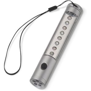 Aluminium Taschenlampe mit Magnet, 5+8 LED´s
