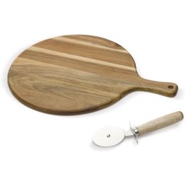 Produktabbildung Pizza Schneidebrett mit Rollmesser Pizza Schneidebrett mit Rollmesser