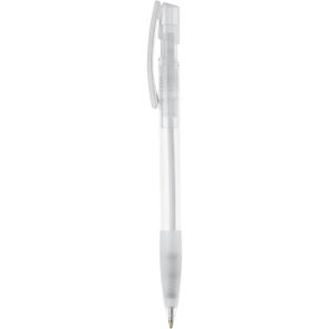 Kugelschreiber Nash Transparent mit Gummigriff