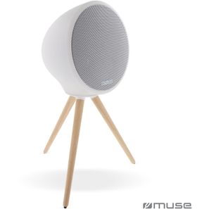 Muse Voll-LED, spritzwassergeschützter Bluetooth-Lautsprecher mit Stativ 100W