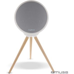 Muse Voll-LED, spritzwassergeschützter Bluetooth-Lautsprecher mit Stativ 100W