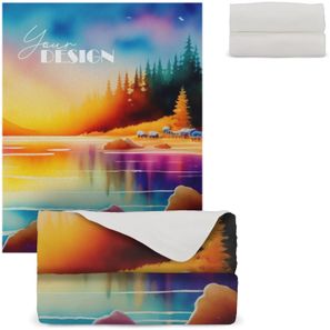 R-PET Fleece-Decke Sublimation 120x150cm 250g/m²
