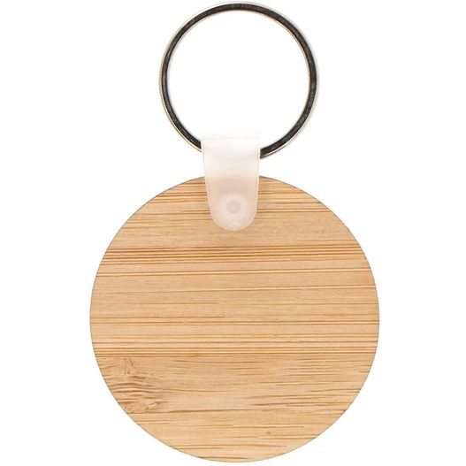 Schlüsselanhänger Bambus rund (Bild 1)