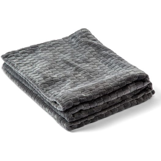Kosta Linnewafveri Fleece Plaid Jaquard 130x170cm (Bild 1)