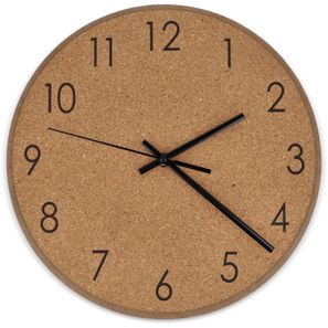 Wanduhr aus Kork