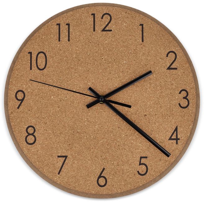 Produktabbildung Wanduhr aus Kork Wanduhr aus Kork