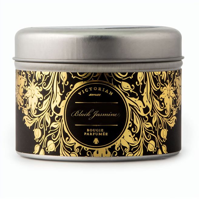 Produktabbildung Victorian Sense Tinbox Schwarzer Jasmine Parfümkerze Victorian Sense Tinbox Schwarzer Jasmine Parfümkerze