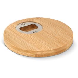 Produktabbildung Untersetzer und Flaschenöffner aus Bambus Untersetzer und Flaschenöffner aus Bambus