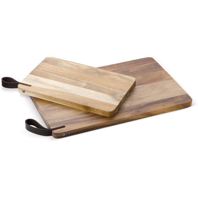 Akazienschneidebrett, 2er Set