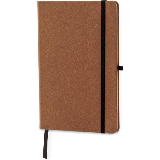 Hardcover-Notizbuch mit Einband aus recycelten Leder DIN A5 (Bild 1)