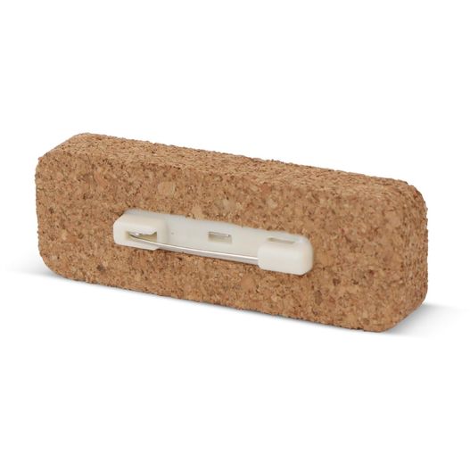 Produktabbildung Namensschild Kork mit Anstecknadel Namensschild Kork mit Anstecknadel (Bild 1)