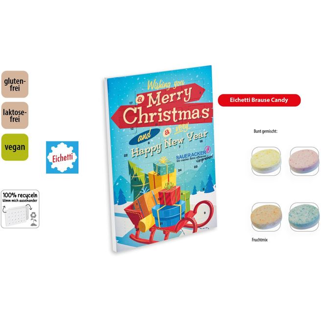 Produktabbildung Tisch Adventskalender Eichetti Brause Candy (Saisonprodukt zu Weihnachten) (Kalender) (ca. 75 g) Tisch Adventskalender Eichetti Brause Candy (Saisonprodukt zu Weihnachten) (Kalender) (ca. 75 g)