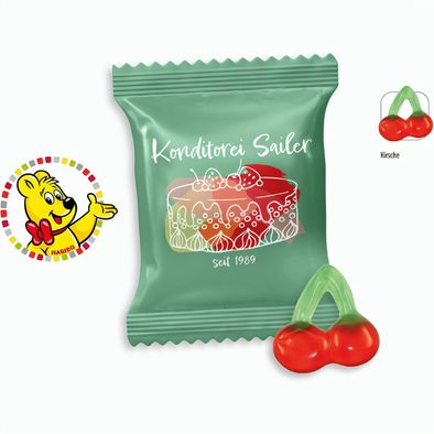 Produktabbildung HARIBO Happy Cherry Werbetüte, HARIBO Happy Cherry (ca. 8 g) HARIBO Happy Cherry Werbetüte, HARIBO Happy Cherry (ca. 8 g)