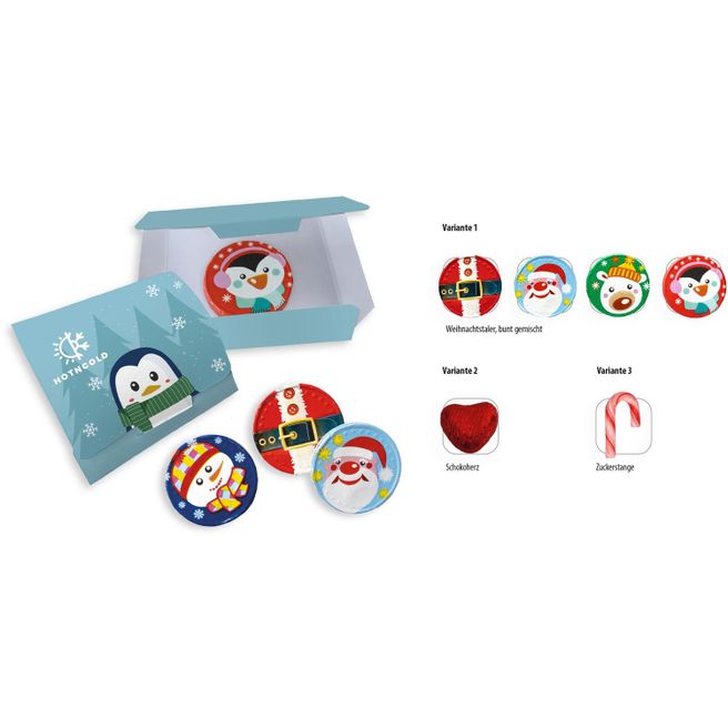 Werbebriefchen (Saisonprodukt zu Weihnachten), Weihnachtstaler (ca. 5 g)