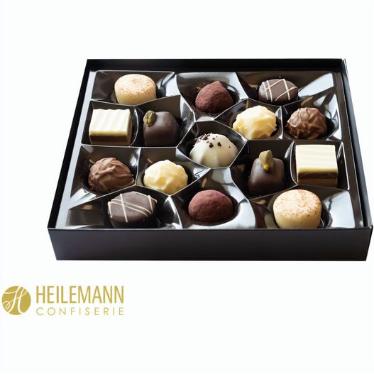 Produktabbildung Heilemann Mini Pralinés im Schuber, Heilemann Mini Pralinés (ca. 91 g) Heilemann Mini Pralinés im Schuber, Heilemann Mini Pralinés (ca. 91 g) (Bild 1)