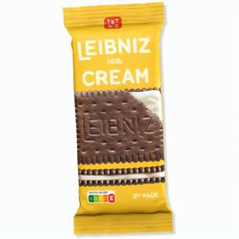 LEIBNIZ Milk Cream 2er Pack mit Werbebanderole, LEIBNIZ Milk Cream (ca. 38 g)
