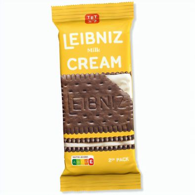 LEIBNIZ Milk Cream 2er Pack mit Werbebanderole, LEIBNIZ Milk Cream (ca. 38 g)