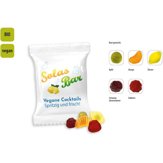 Produktabbildung BIO Mini Früchte vegan Werbetüte (ca. 10 g) BIO Mini Früchte vegan Werbetüte (ca. 10 g) (Bild 1)