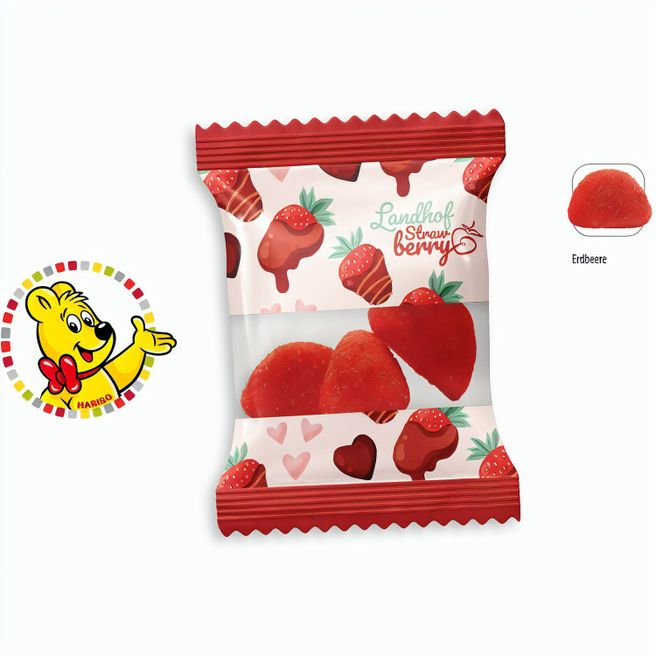 HARIBO Primavera Erdbeeren Werbetüte (ca. 10 g)