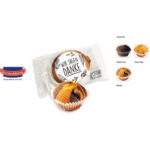 Mini Muffin im Flowpack - Marmor (ca. 15 g)