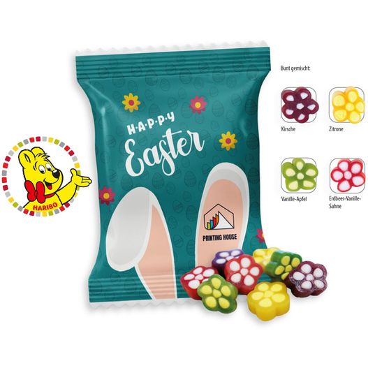 Produktabbildung HARIBO Bunte Blümchen Werbetüte, HARIBO Bunte Blümchen (ca. 10 g) HARIBO Bunte Blümchen Werbetüte, HARIBO Bunte Blümchen (ca. 10 g) (Bild 1)